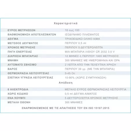 Μετρητής ζαχάρου Vivacheck