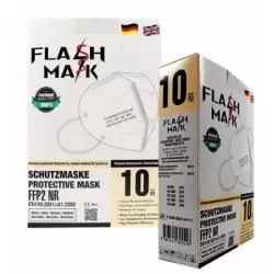 Protection mask white KN95 ΕΝ149:2001+A1:2009 10 pcs